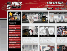 Tablet Screenshot of mrmugsandawards.com
